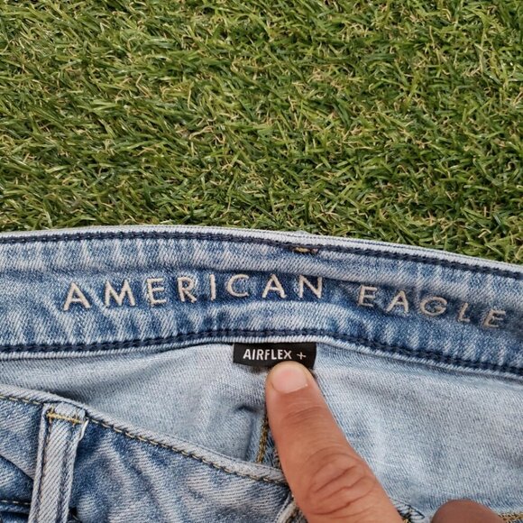 American Eagle Flex Athletic Fit Blue Stretch Denim Jeans Men’s Size 33x32 4753 - Picture 5 of 11